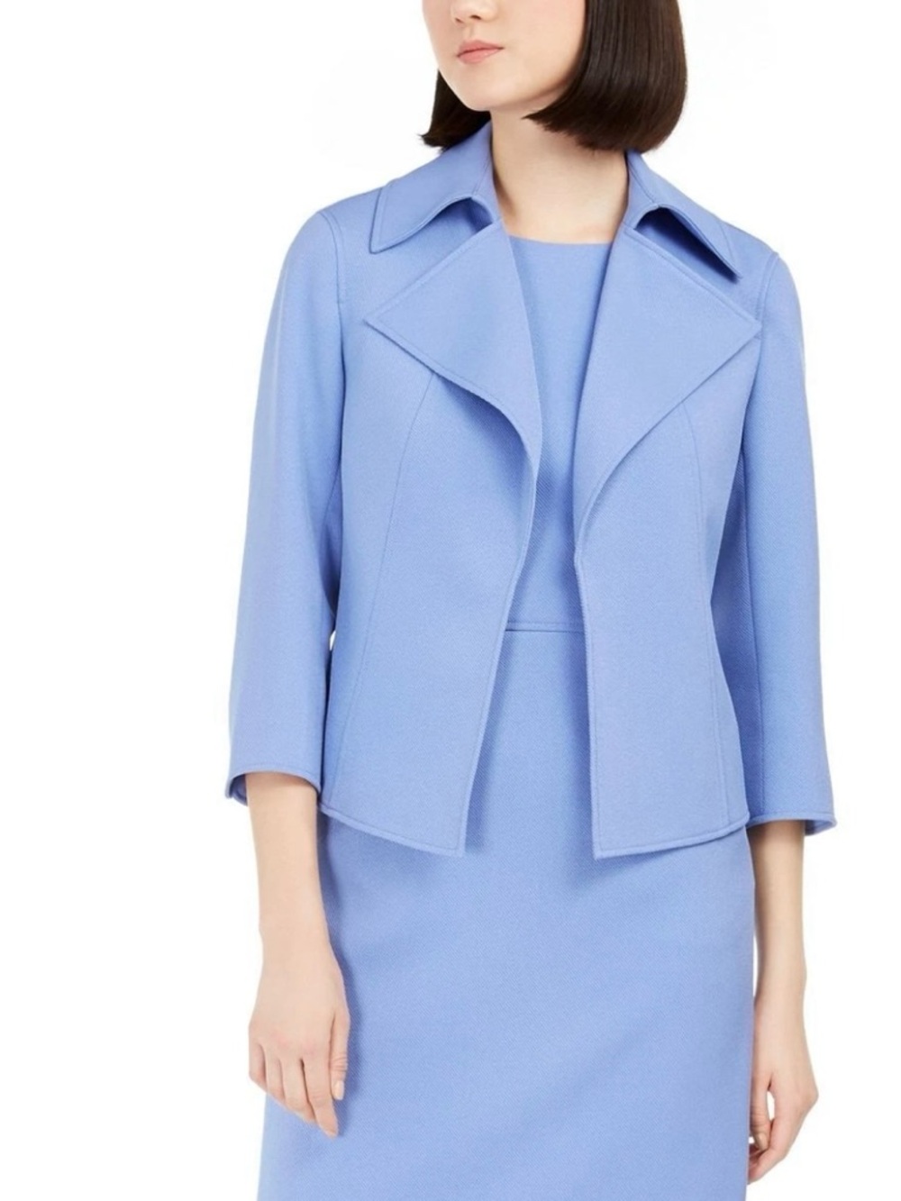 Anne Klein Baby Blue Wide-Collar Jacket Size 0 NWT